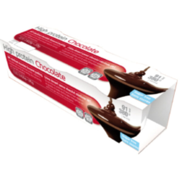 High protein chocolat 3 pudding chocolade